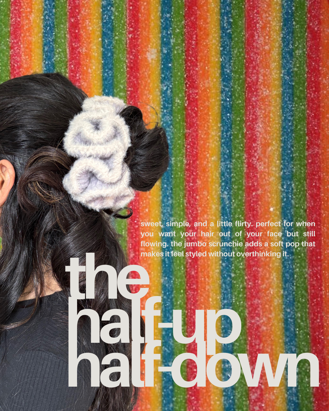 crochet jumbo scrunchie