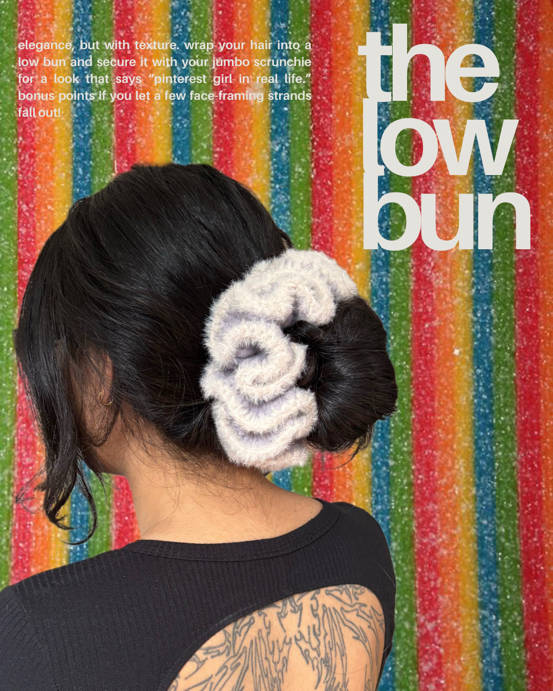 crochet jumbo scrunchie