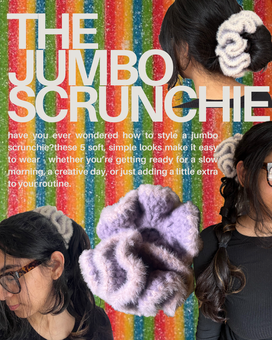 crochet jumbo scrunchie